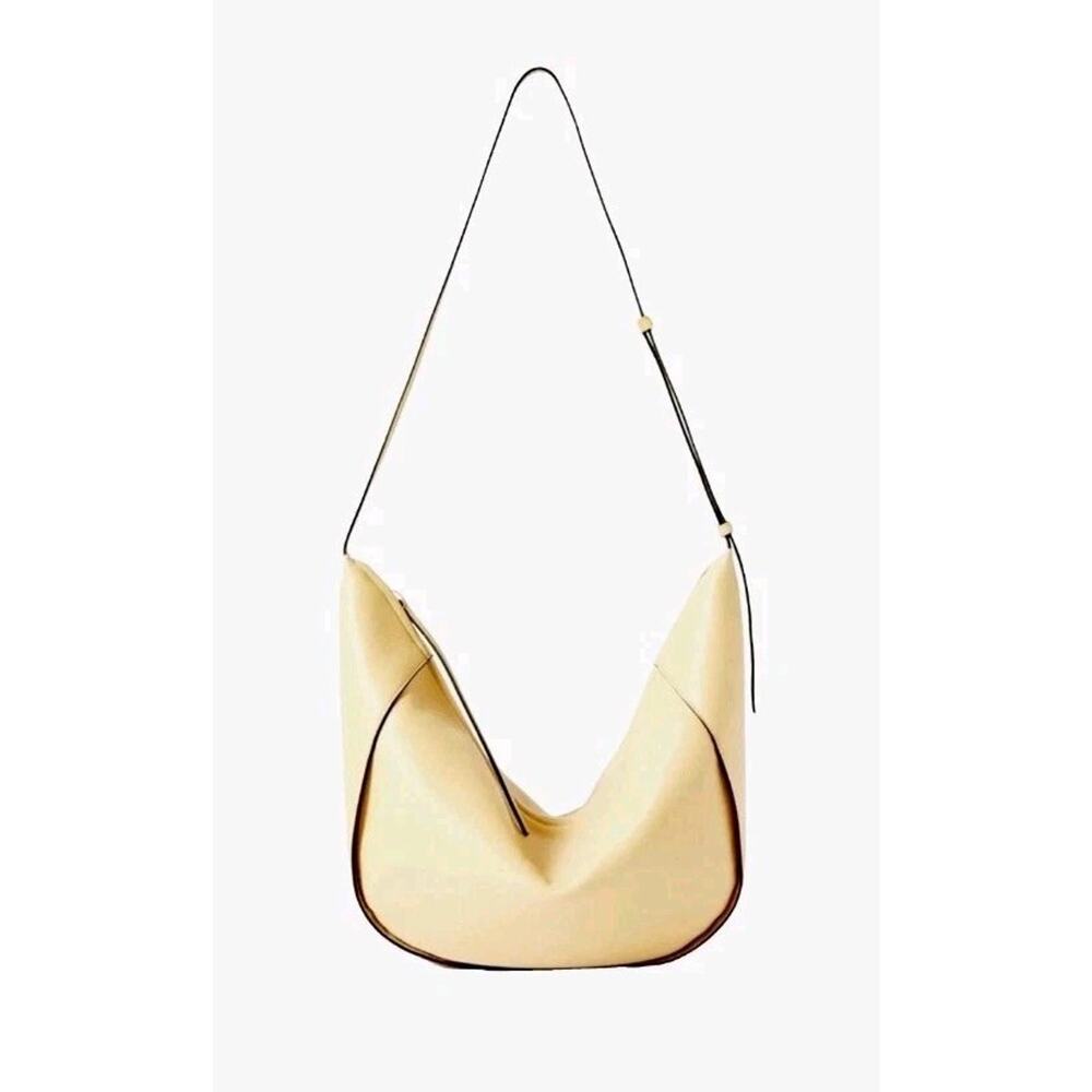 WANDLER Leather Shoulder Bag HANDMADE Adjustable Strap Zip Closure
